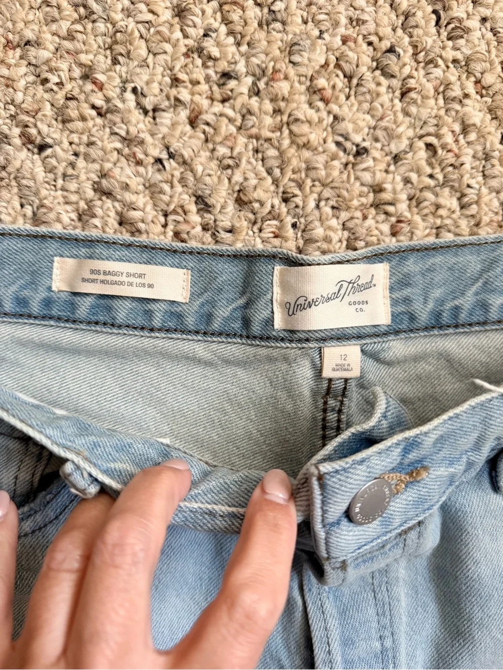 Universal Thread 90’s Baggy Distressed Denim Shorts 12